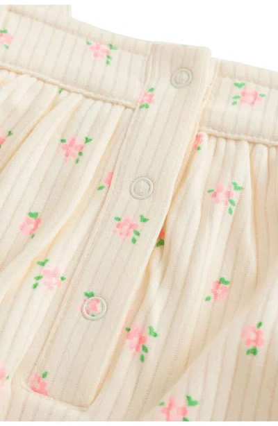 Next Floral Loose Romper In Neutral