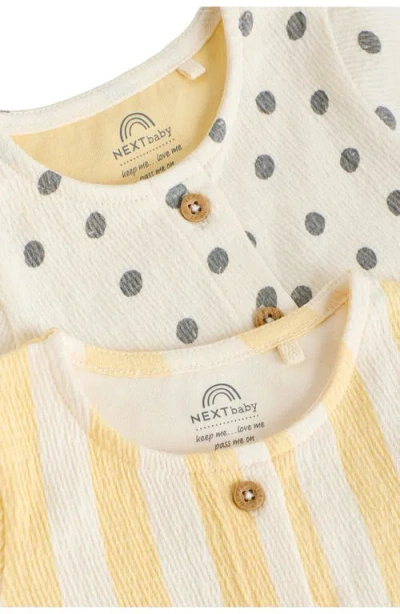 Next Pack Of 2 Assorted Stretch Cotton Dresses In White