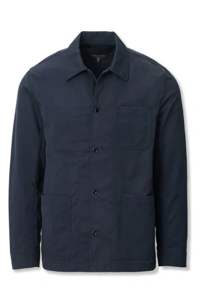 Rag & Bone Evan Nylon Chore Jacket In Black