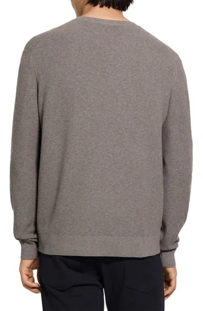 Theory Riland Crewneck Sweater In Gray