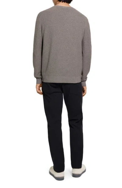 Theory Riland Crewneck Sweater In Gray