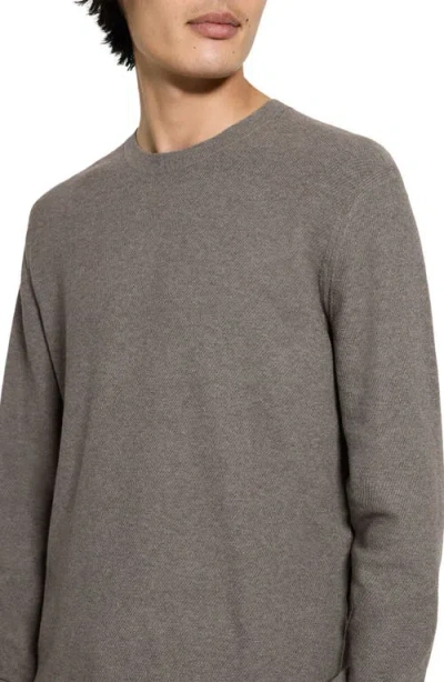 Theory Riland Crewneck Sweater In Gray