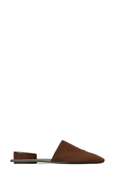 Tory Burch Pierced Mules In Brown