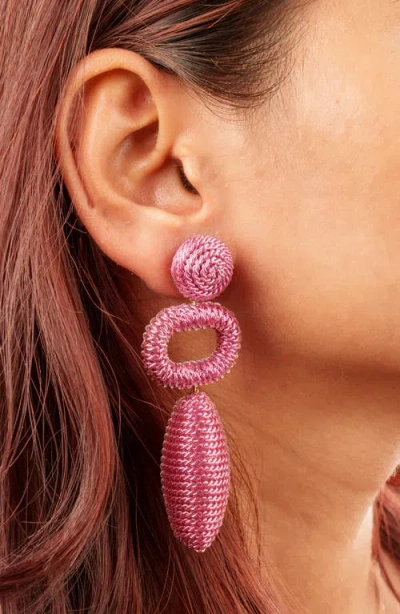 Deepa Gurnani Fontana Drop Earrings In Pattern