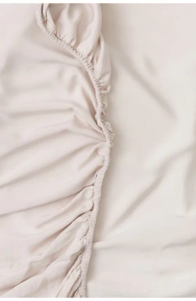 Barefoot Dreams Washed Fitted Sheet In Nude