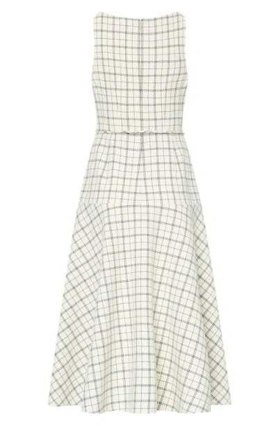 Milly Mira Plaid Midi Dress In Multi