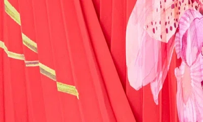 Milly Haddy Printed Pleated Mini Dress In Black