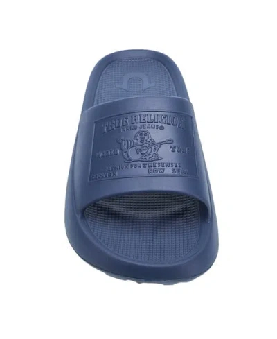 True Religion Wayne Logo Single Slide In Blue