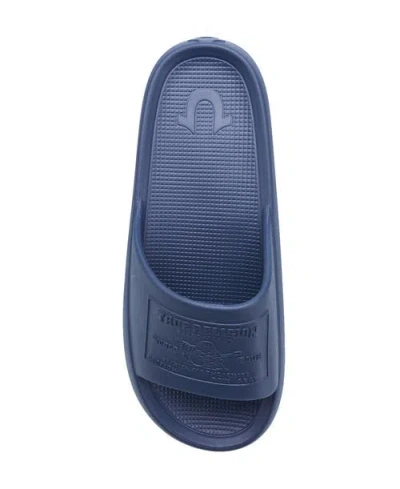 True Religion Wayne Logo Single Slide In Blue