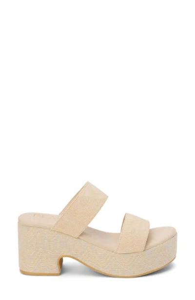 Coconuts By Matisse Ocean Ave Espadrille Platform Slide Sandal In Multi