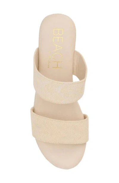 Coconuts By Matisse Ocean Ave Espadrille Platform Slide Sandal In Multi