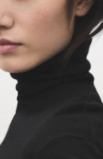 Mango Turtle Knit Sweater In Blue