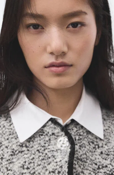 Mango Flecked Two Button Jacket In Multi