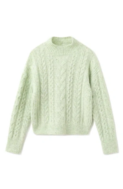 Mango Perkins Cable Stitch Sweater In Multi