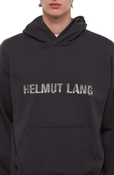 Helmut Lang Stencil Logo Graphic Hoodie In Animal Print