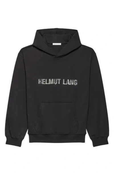 Helmut Lang Stencil Logo Graphic Hoodie In Animal Print