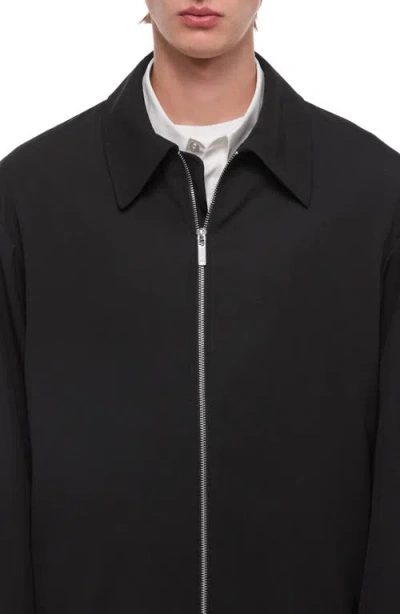 Helmut Lang Wool Gabardine Jacket In Black