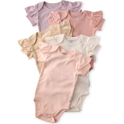 Butterblu Rory Assorted 5-pack Bodysuits In Pink