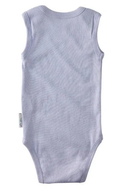 Butterblu Sam Assorted 5-pack Sleeveless Organic Cotton Bodysuits In Blue