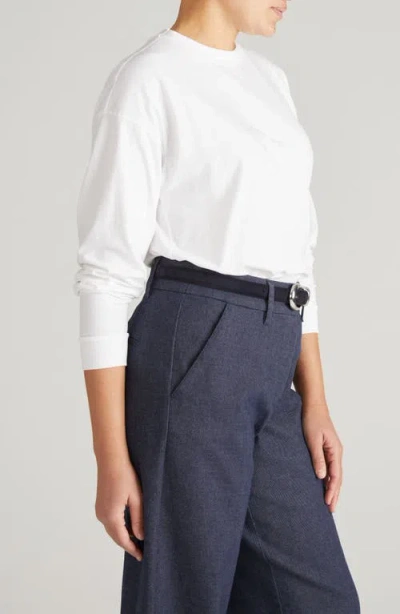 Universal Standard Drop Shoulder Top In White