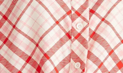 Universal Standard Cooling Oversize Button-up Shirt In Red
