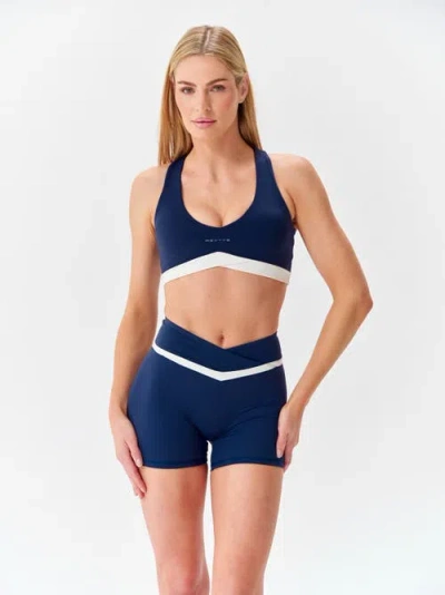 Revyve Active Scoop Bra In Blue