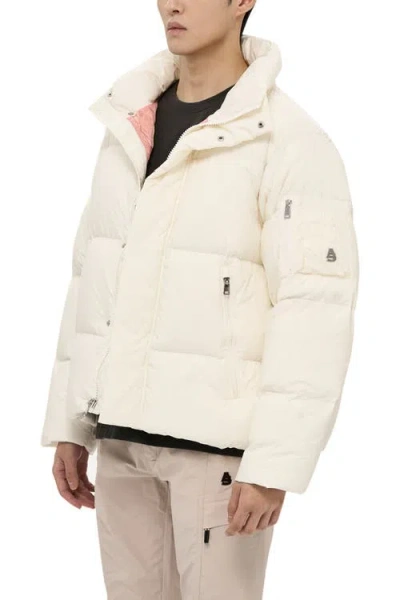 Alphastyle Leverett Cropped Down Puffer In Neutral