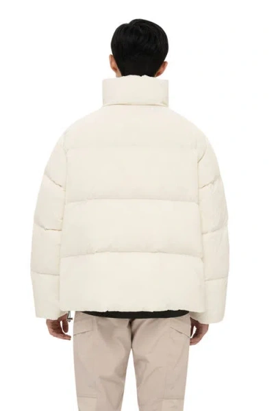 Alphastyle Leverett Cropped Down Puffer In Neutral