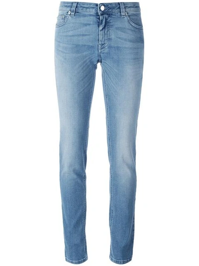 Givenchy Star Print Slim Fit Jeans In Blu Denim