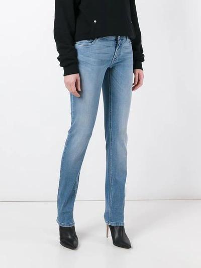 Shop Givenchy Star Print Slim Fit Jeans In Blue