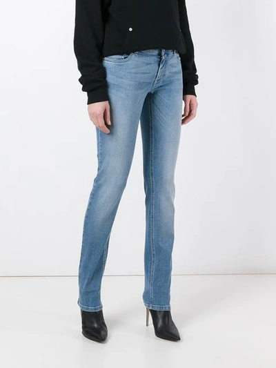 Givenchy Star Print Slim Fit Jeans In Blue