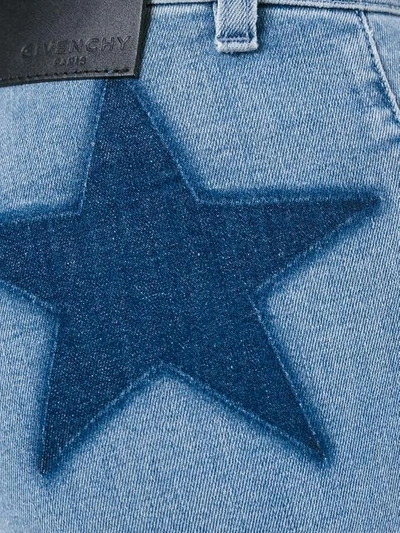 Shop Givenchy Star Print Slim Fit Jeans In Blue