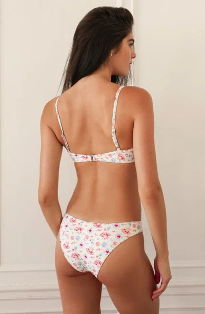 Dippin Daisys Zen Knotted Triangle Bikini Top In Multi