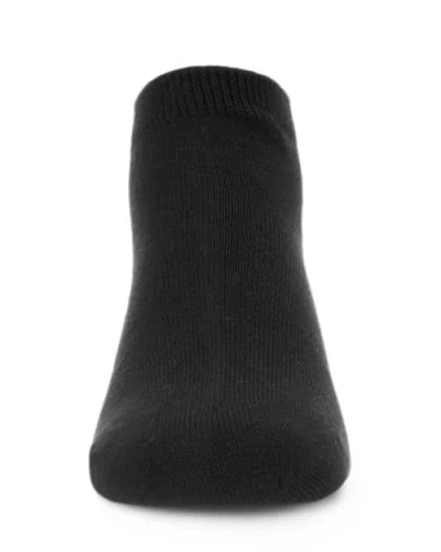 Memoi Basic Silky-soft Gauge Ankle Sock In Black