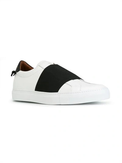 Shop Givenchy Elasticated Strap Sneakers In White