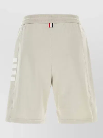 Thom Browne Beige Solid Shorts In Brown