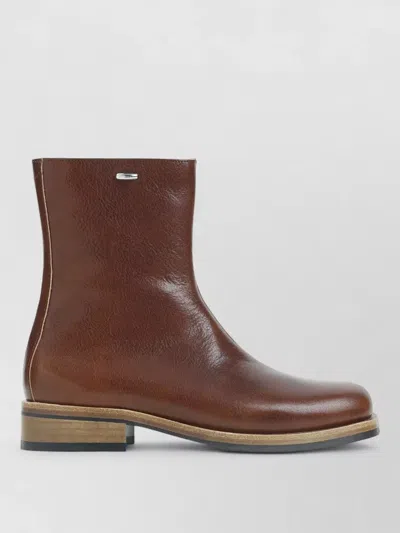 Our Legacy Daimono Boots In Whisky-colored Calfskin In Brown