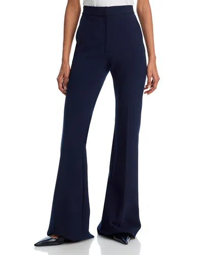 Veronica Beard Arden High Waist Flare Leg Pants In Blue