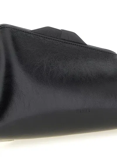 Attico 830 Pm Oversized Rectangular Clutch Bag In Black