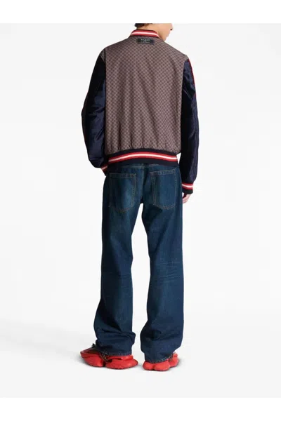 Balmain Mini Monogram Bomber Jacket In Multi
