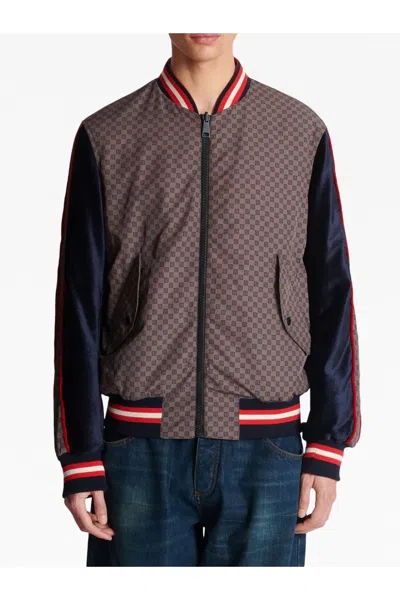 Balmain Mini Monogram Bomber Jacket In Multi