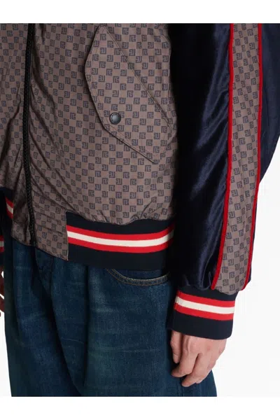 Balmain Mini Monogram Bomber Jacket In Multi