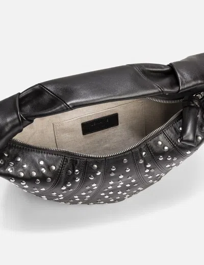 Lemaire Dark Chocolate Studs Dots Mini Fortune Croissant Bag In Brown
