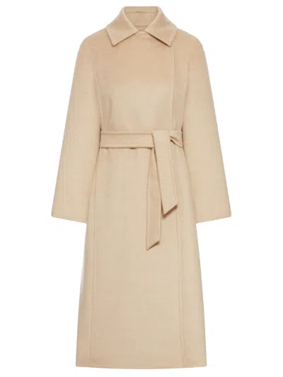 Max Mara Coat In Neutral
