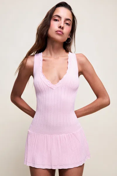 Danielle Guizio Ny Amaline Mini Dress In Pink