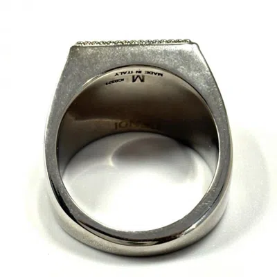 Pre-owned Fendi Silver Band Ring ()