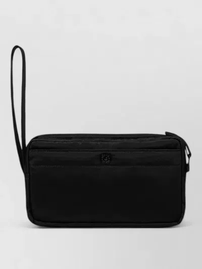 Stone Island Mini Pouch Handbag For Men In Black