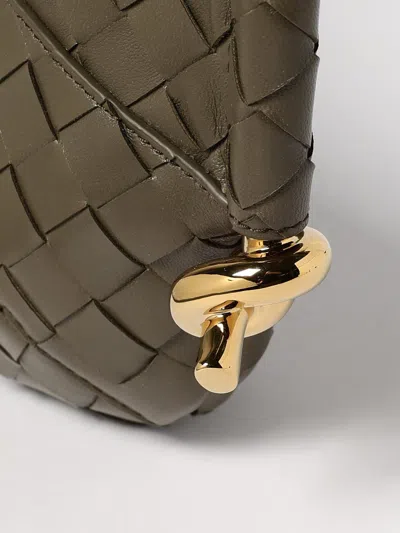 Bottega Veneta Mini Solstice Intrecciato Leather Hobo Bag In Green