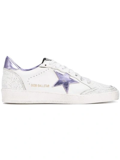 Golden Goose Leather Ball Star Low-top Trainers In White