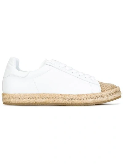 Shop Alexander Wang Rian Espadrille Sneakers - White